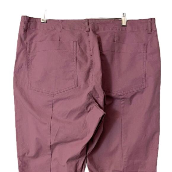 Old Navy Pants Utility Straight Leg Raw Hem Cargo Casual Pink Women’s 14 Plus - Picture 5 of 12